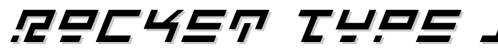 Rocket Type Italic font